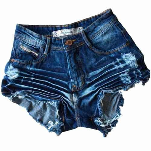 mercado livre short jeans cintura alta