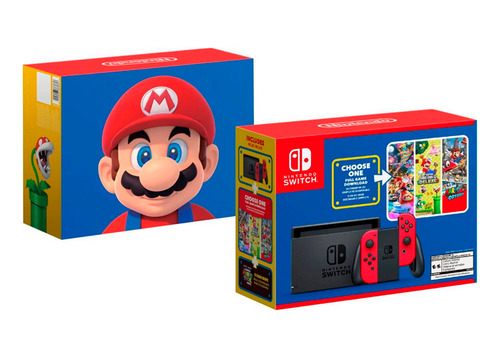 Imagen 2 de 6 de Consola Nintendo Switch Lt2 Mario Bundle Choose One