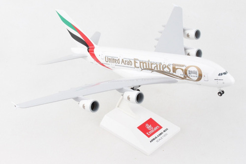 Avión A Escala Emirates 50 Años Airbus A380-800 Escala 1/200