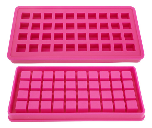 Molde De Silicone Rosa, Bandeja De Gelo De 40 Grades, Cubos