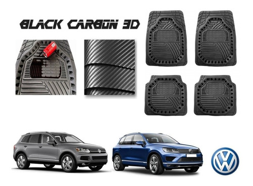 Tapetes Premium Black Carbon 3d Vw Touareg 2011 A 2022