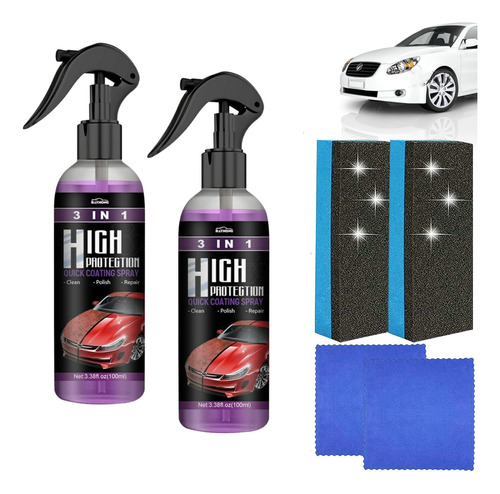 2×3 En 1 Spray De Recubrimiento Rápido For Automóviles De B