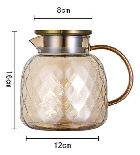 Jarra De Té , Recipiente Para Jugo, Tetera Con Asa, 1.5l