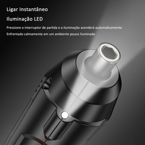 Parafusadeira Sem Fio 4.2v 220V C/ Carregador E Acessórios Cor Preto Frequência 60hz