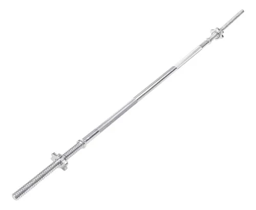 Barra Recta Maciza Cromada C/ Rosca 1.5m, La Mejor Calidad