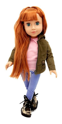 Imagen 3 de 8 de Witty Girls Mila Muñeca 45cm /18 PuLG Original American Pre