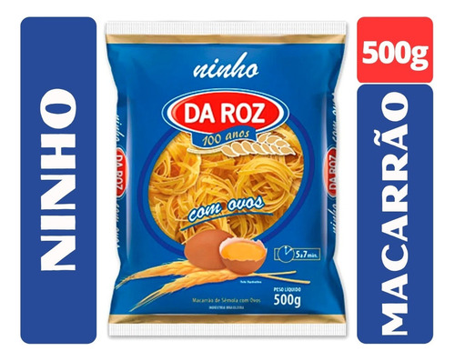 Macarrão Ovos Ninho 500g Da Roz