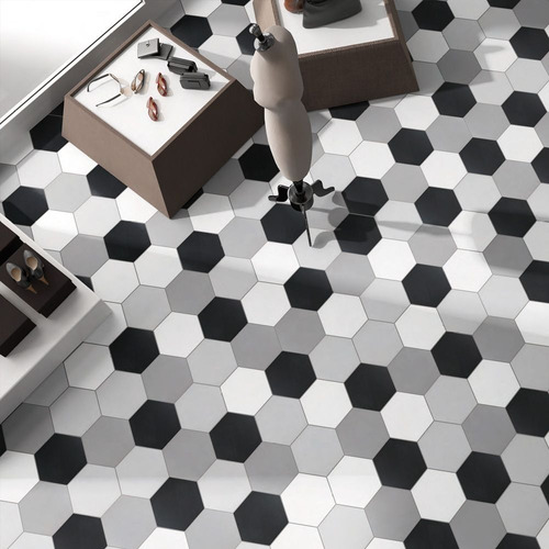 Imagen 10 de 10 de Ceramica Hexagonal Piso Pared Decoracion 20x23 Cm 1ª Calidad