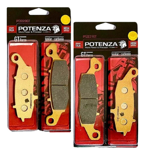 Kit Pastilha Potenza Gsr750 Gsr 750 Dianteira 229 231