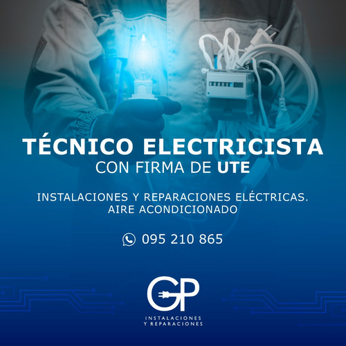 Electricista Con Firma Ute Costa De Oro - Montevideo