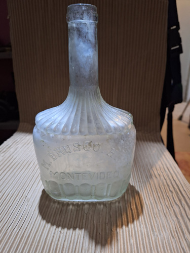 Antigua Botella De Licor De Naranjita. M.brusco Hijo, Mtdeo