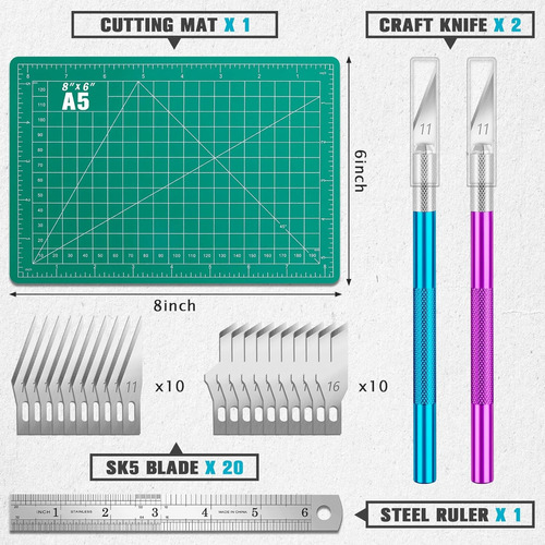 Exacto Manualidades Set 24 Piezas Arquitectura Diseno