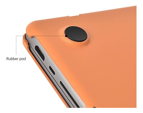 Funda Leather Shield Case Wiwu Para Macbook Pro 13 Brown