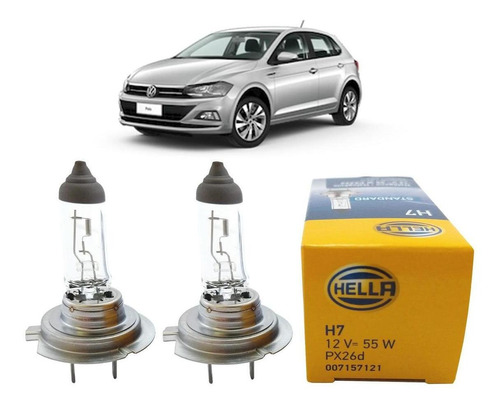 Par Lampada Farol Baixo Vw Novo Polo 2017 Acima