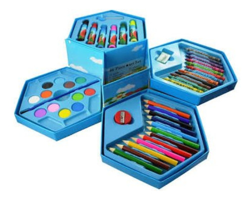 Set De Arte Infantil, Colores Lápices Kit Dibujo 48 Pcs