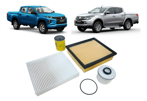 Filtros Mitsubishi L200 2.4 ( Aire Polen Aceite Combustible)