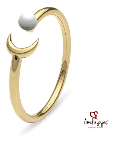 Anillo Luna De Amelie Joyas Oro Amarillo 10k