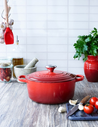 Caçarola Redonda Signature 24cm Para Indução Le Creuset Verm