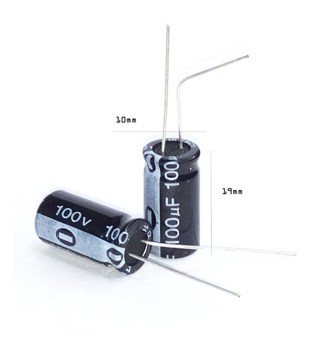 Capacitor Condensador 100uf 100v (5 Unidades)