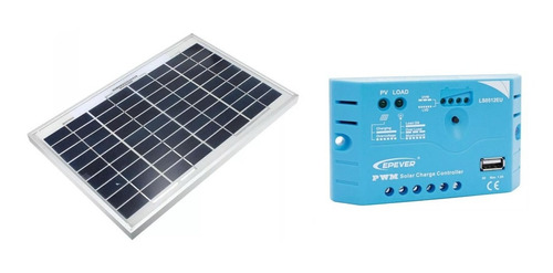 Kit Panel Solar 20w Policristal + Regulador Epever 5a Usb