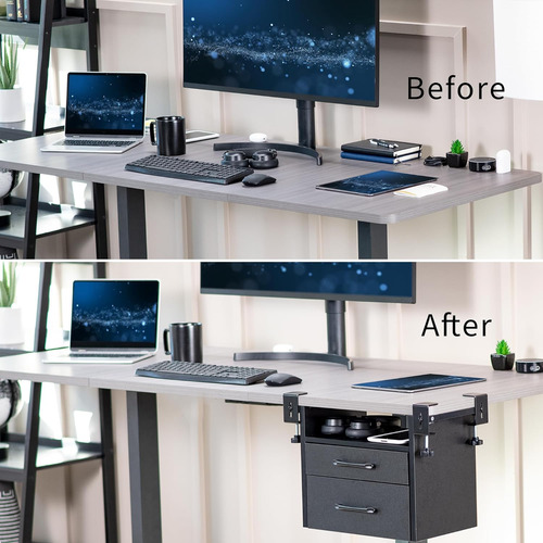 Desk-dr3c - Sistema De Cajón Y Estante Debajo Del Escritorio