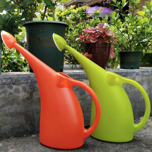 Regadera De Interior Plantas Flores Abs Y Cabezal 3l Naranja