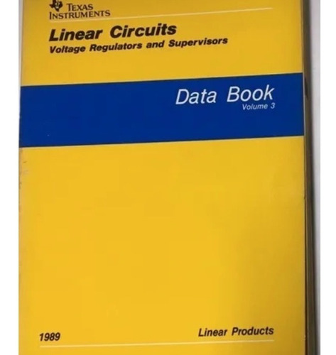 Libro Texas Instruments Linear Circuits Data Book Volumen 3