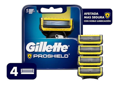 Repuestos Para Afeitar Gillette Fusion5 Proshield 4 Unidades