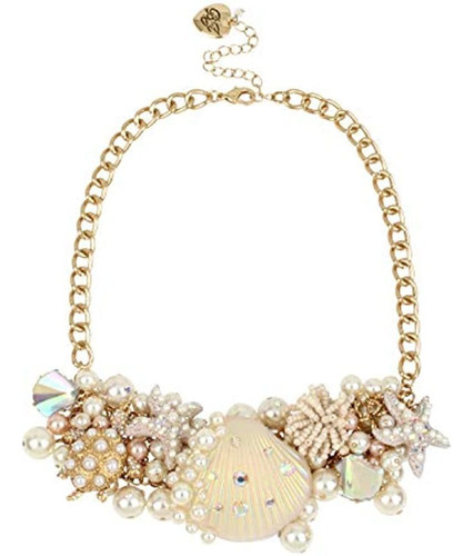 Collar Llamativo De Concha De Perlas De Betsey Johnson