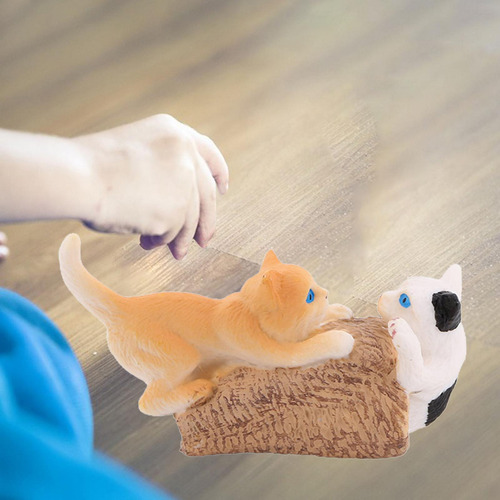 Mini Modelos De Animales, Colección De Gato Jugando