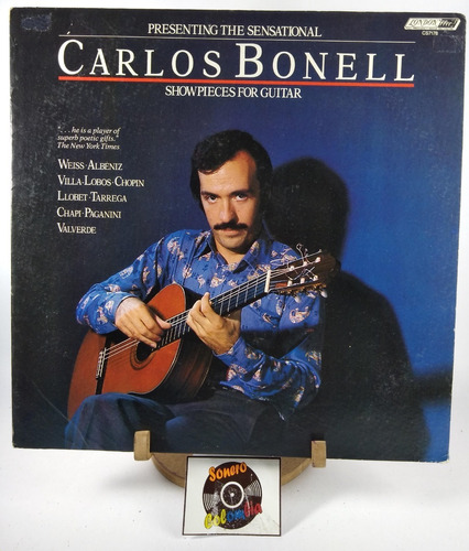 Lp Vinyl Carlos Bonell Show Pieces For Guitar Son. Colombia