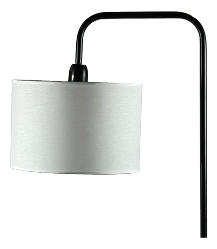 Lampara De Pie Industrial Hierro Oxido Negro Cuadrada