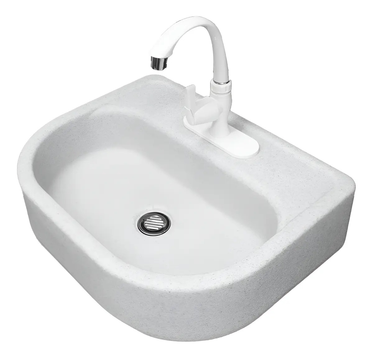 Fleximatic 2052 Lavabo De Plastico C/mezcladora De Abs Gris Plástico