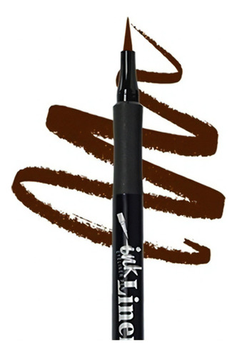 Ink Liner Farmasi, Delineador Resistente Al Agua, Negro Color Café Efecto Mate