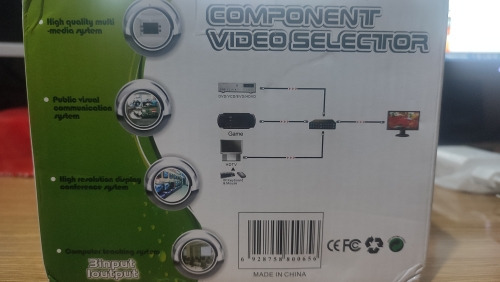 Selector De Video Componente Y Pb Pr