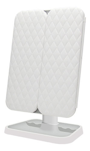 Espejo De Maquillaje Led De Triple Pliegue +2x +3x De Aument