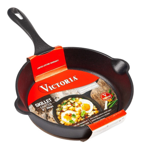 Sartén De Hierro Curado 20cm Victoria Super Oferta