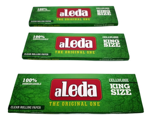 Seda Aleda Celulose Verde Grande Transparente Kit C/ 3 Pct 