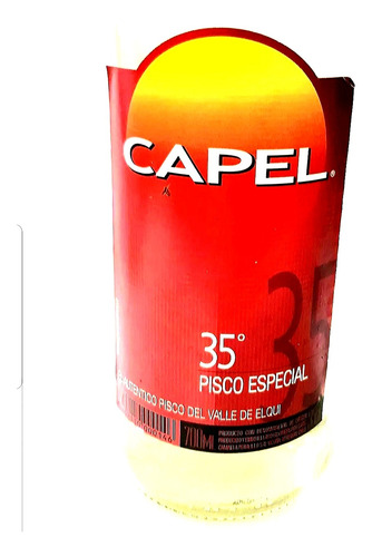 Botella Pisco Capel,0,7 Lt. Nueva Año 2011, De Colección.