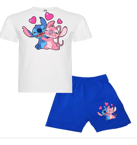 Pijama Corto Niños Algodon Stitch