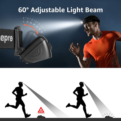 Lepro Pr320017-a-2 Cosco Recargable Con Sensor De Movimiento
