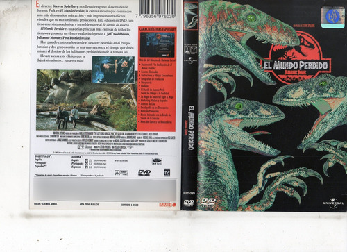 El Mundo Perdido Jurassic Park (1997) - Dvd Original - Mcbmi