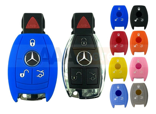 Funda Silicon Protector Llave Mercedes Benz 6 Colores