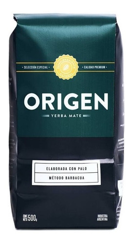 7 Yerba Mate Origen 500g Barbacua Premium Artesanal Misiones