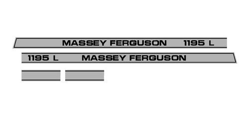 Juego De Calcos Tractor Massey Ferguson 1195 L