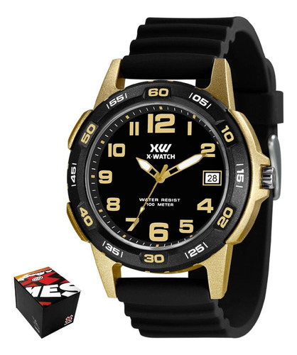 Relógio Analógico X Watch Masculino Xmpp1077 P2px 100m Preto