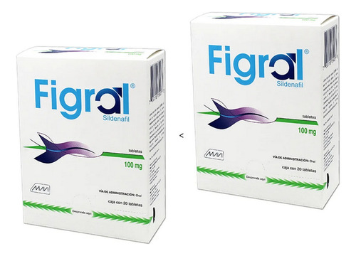 Figral Sildenafil 100mg 40 Tab Mavi Genérico De Viagra
