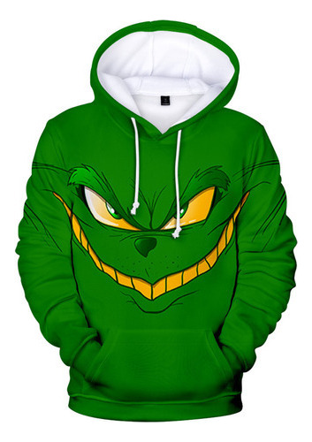 Wu Monstruo Navidad - Sudadera Con Capucha Grinch