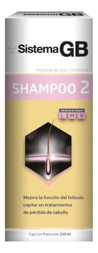  Shampoo Sistema GB Mujer 2 Climbazol 230ml