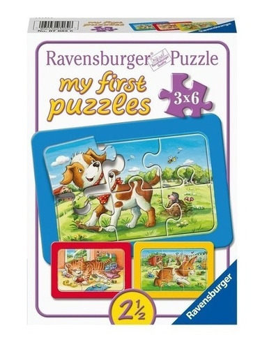 Rompecabezas Mi Primer Puzzle 3x6 Piezas Amigos Animales